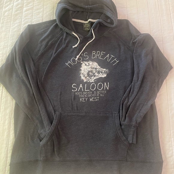 Hog’s Breath Saloon Key West Florida Charcoal Lightweight Hoodie XXL - Picture 3 of 8